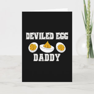 Retro Deviled Egg Daddy Funny Thanksgiving Fathers Card