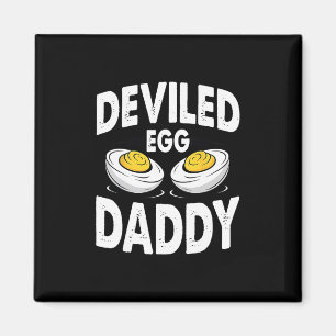 Retro Deviled Egg Daddy Funny Thanksgiving Fathers Magnet