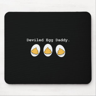 Retro Deviled Egg Daddy Funny Thanksgiving Fathers Mouse Pad