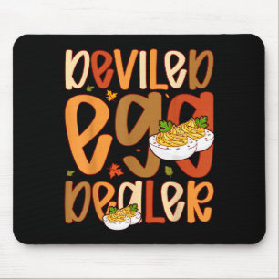 Retro Deviled Egg Er Thanksgiving Dinner Funny Mouse Pad