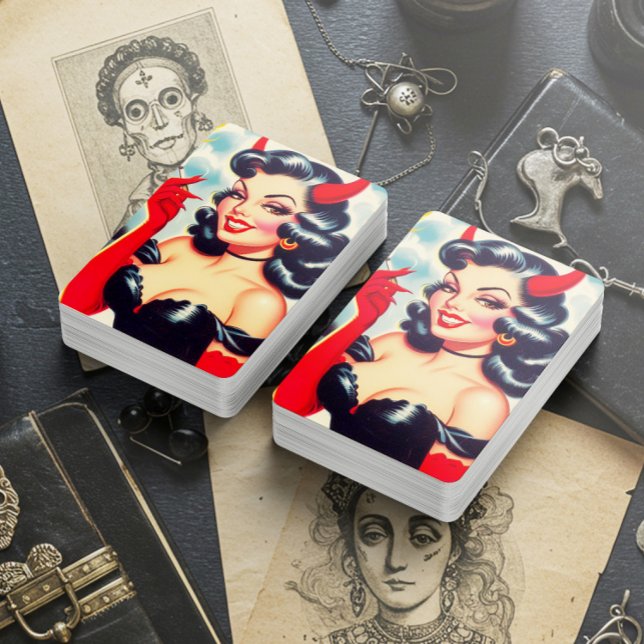 Retro Devilish  Pin-up Playing Cards (Creator Uploaded)