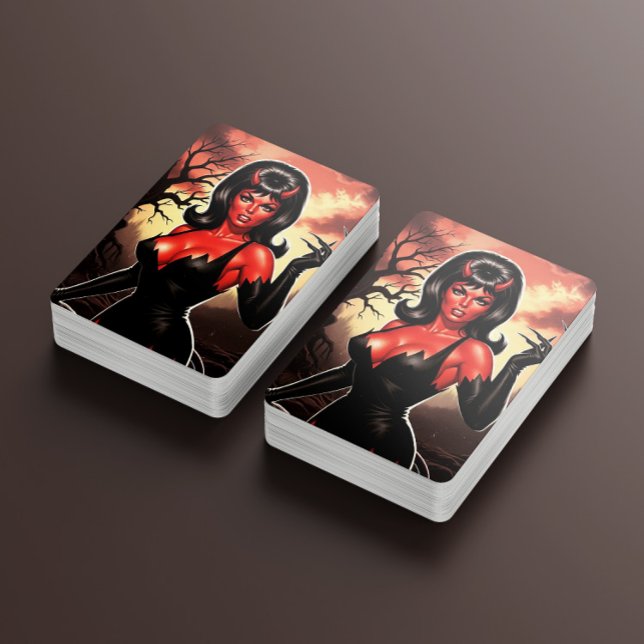 Retro Devilish  Pin-up Playing Cards (Creator Uploaded)