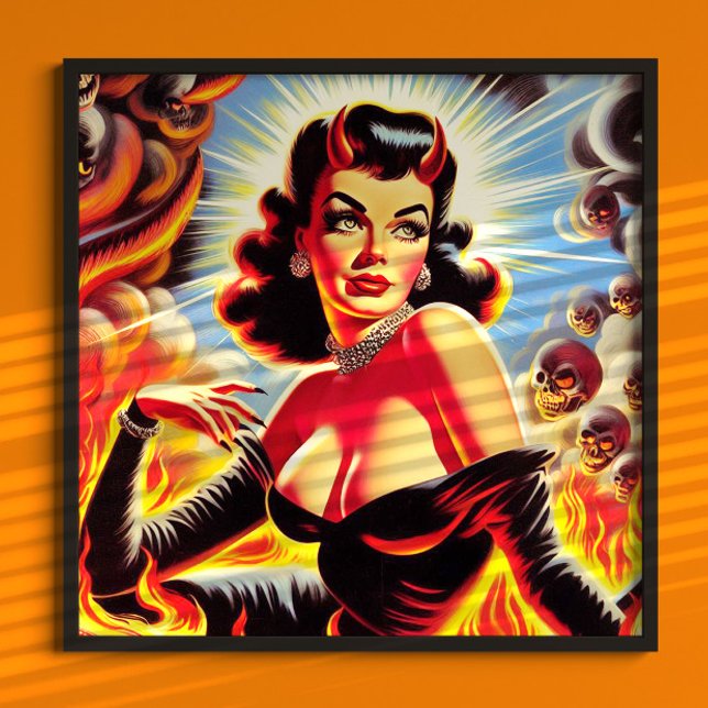 Retro Devilish Pinup Poster (Creator Uploaded)