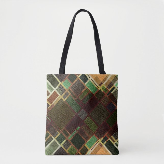 Retro Diagonal: Abstract Seamless Pattern. Tote Bag (Front)