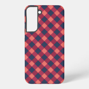 Retro Diagonal Plaid Phone Case
