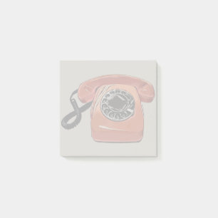 Retro Dial Telephone Phone Messages Post-it Notes