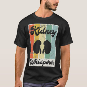 Retro Dialysis Patient Gifts Kidney Whisperer Dial T-Shirt
