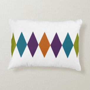 Retro Diamond Geometric Decorative Cushion
