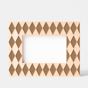 Retro Diamond Pattern  Etched Frames