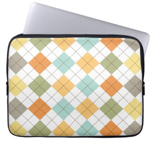 Retro Diamond Pattern Laptop Sleeve