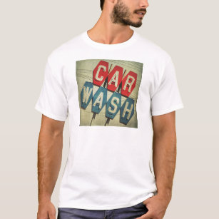 Retro Diamond Shaped Car Wash Sign T-Shirt