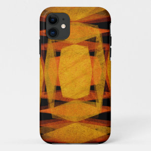 Retro diamond shapes pattern iPhone 11 case