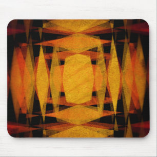 Retro diamond shapes pattern mouse pad