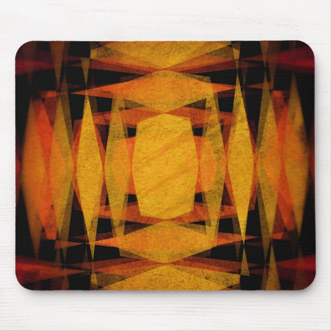 Retro diamond shapes pattern mouse pad (Front)
