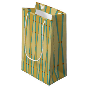 Retro Diamonds and Triangles  Small Gift Bag