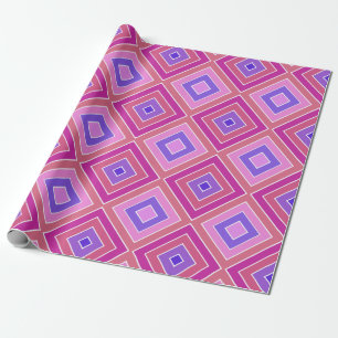 Retro Diamonds Wrapping Paper