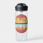 Retro Dice Bunco Water Bottle<br><div class="desc">Fun design for Bunco players. Retro and vintage look with colourful design. Three lucky bunco dice to keep things rolling. Wishing you lots of Bunco's. Perfect for game night or hanging out with other players.</div>