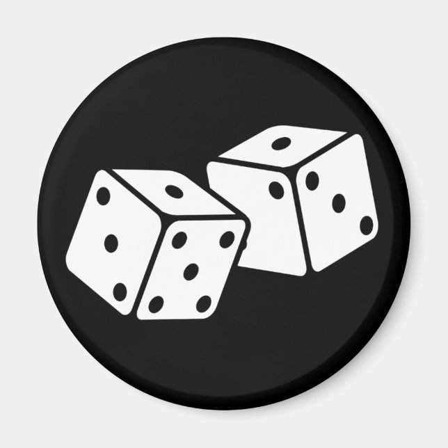 Retro Dice Magnet (Front)