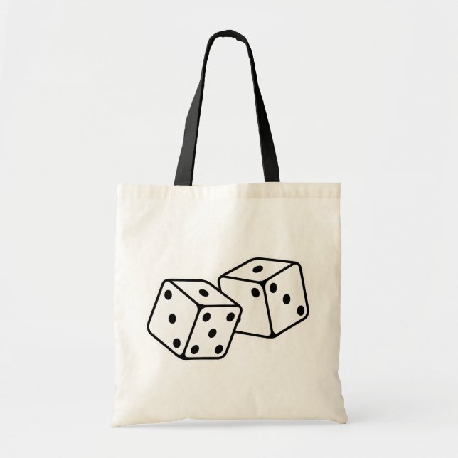 Retro Dice Tote Bag (Front)