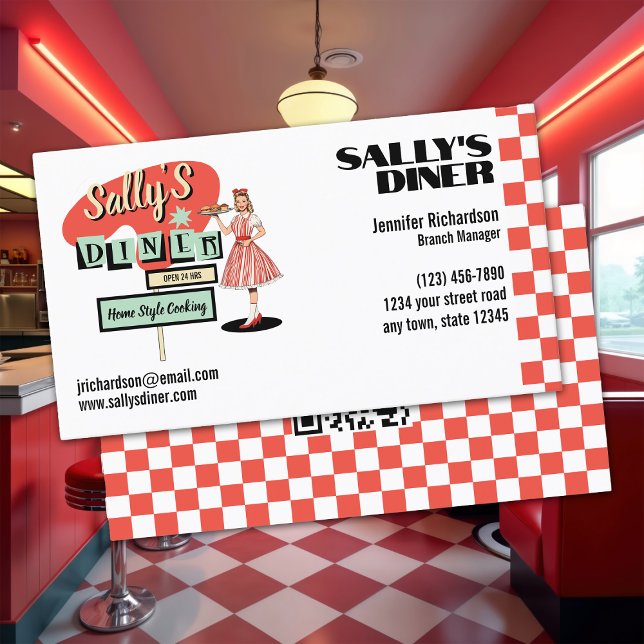 Retro Diner Business Card (Creator Uploaded)