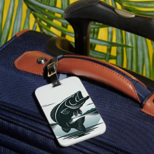 Retro Diner Eat Here Classic Car Burger T-Shirt Luggage Tag