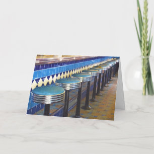 Retro Diner impressionism Card