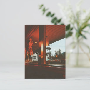 Retro Diner in the Pacific Northwest Holiday Postcard