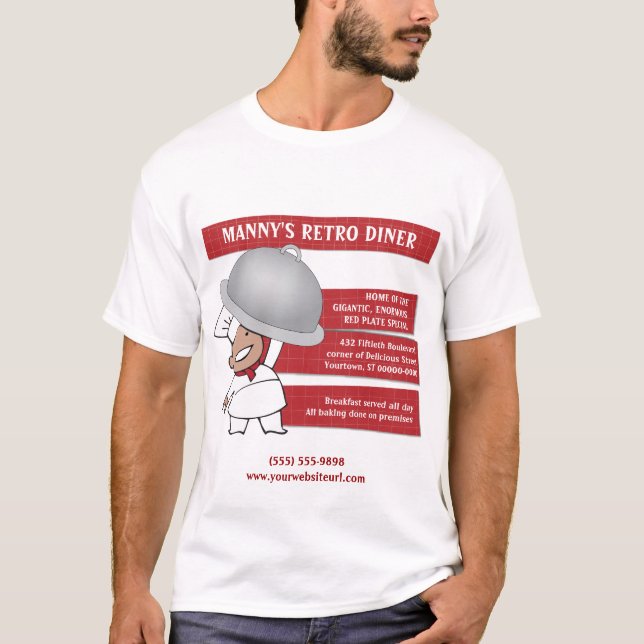Retro Diner Promotional Employee Shirt (Front)
