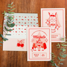 Retro Diner Wedding Invitation