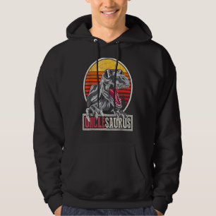 Retro Dinosaur Cool Uncle Unclesaurus Rex Hoodie