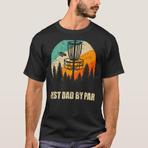 Retro Disc Golf Best Dad Sunset Vintage Frisbee G T-Shirt
