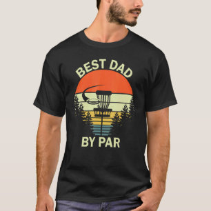 Retro Disc Golf Best Dad Sunset Vintage Frisbee G T-Shirt