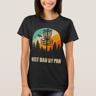Retro Disc Golf Best Dad Sunset Vintage Frisbee Go T-Shirt