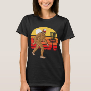 Retro Disc Golf Bigfoot Vintage Discus Sasquatch 8 T-Shirt