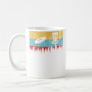 Retro Disc Golf Design Disc Golf Player Frisbee Go Coffee Mug