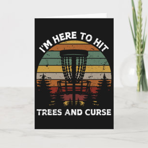 Retro Disc Golf Design For Men Women Kids Disc Gol Card