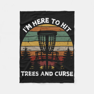 Retro Disc Golf Design For Men Women Kids Disc Gol Fleece Blanket