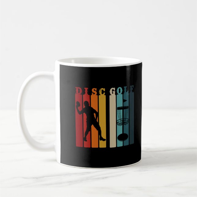 Retro Disc Golf Design | Frisbee Lover Coffee Mug (Left)