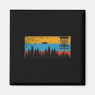 Retro Disc Golf Frolf Frisbee Vintage 70s 80s Styl Magnet