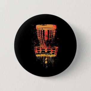Retro Disc Golf Frolf - Vintage Frisbee Golf 6 Cm Round Badge