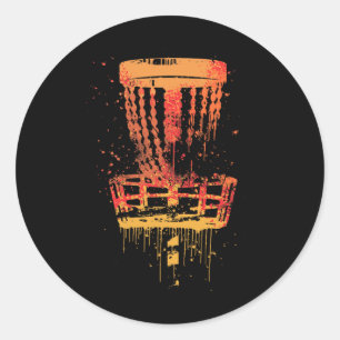 Retro Disc Golf Frolf - Vintage Frisbee Golf  Classic Round Sticker