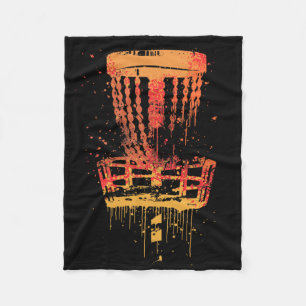 Retro Disc Golf Frolf - Vintage Frisbee Golf Fleece Blanket