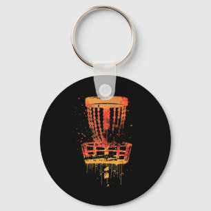 Retro Disc Golf Frolf - Vintage Frisbee Golf  Key Ring