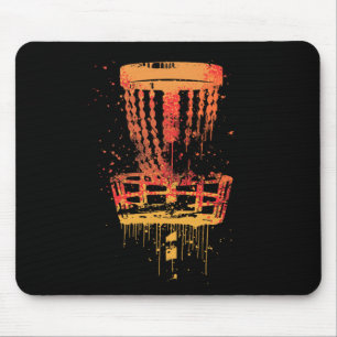 Retro Disc Golf Frolf - Vintage Frisbee Golf Mouse Pad