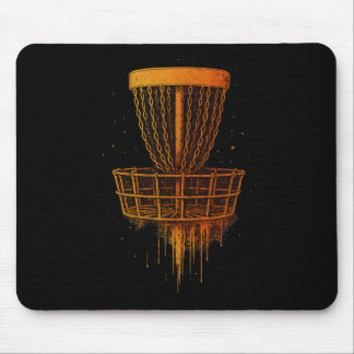 Retro Disc Golf Frolf Vintage Frisbee Golf Pullove Mouse Pad