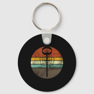 Retro Disc Golf Key Ring