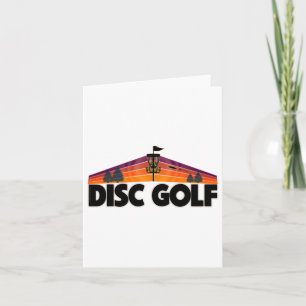 Retro Disc Golf Lover Design - Disc Golf Sport Card