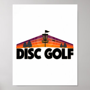 Retro Disc Golf Lover Design - Disc Golf Sport  Poster