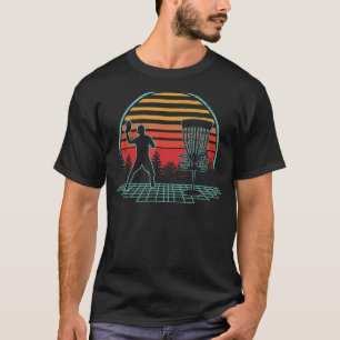 Retro Disc Golf Player Sport  Vintage Disc Golfer  T-Shirt