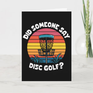 Retro Disc Golf Sket, Did Someone Say Disc Golf Card